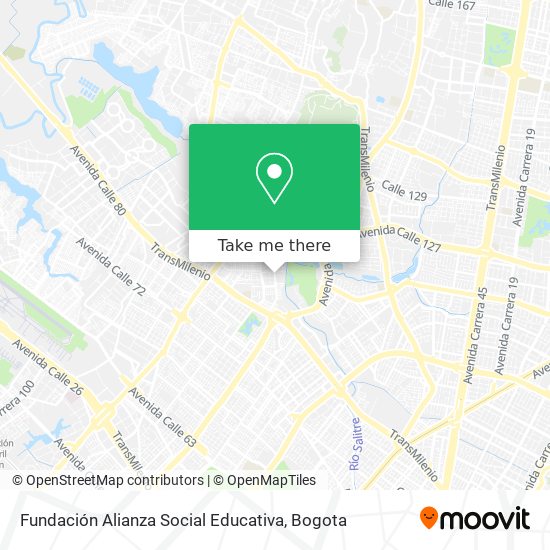 Mapa de Fundación Alianza Social Educativa