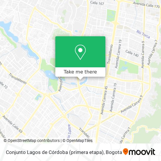 Conjunto Lagos de Córdoba (primera etapa) map