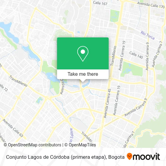 Conjunto Lagos de Córdoba (primera etapa) map