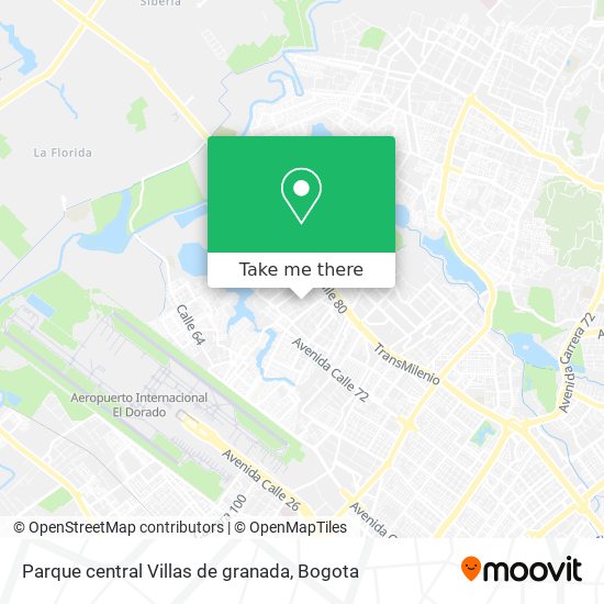 Parque central Villas de granada map