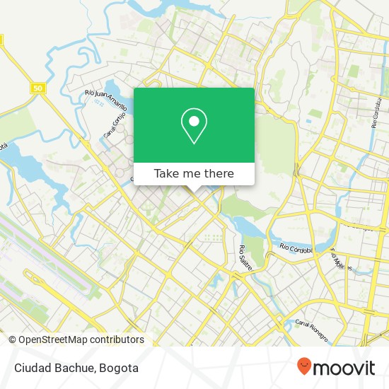 Ciudad Bachue map