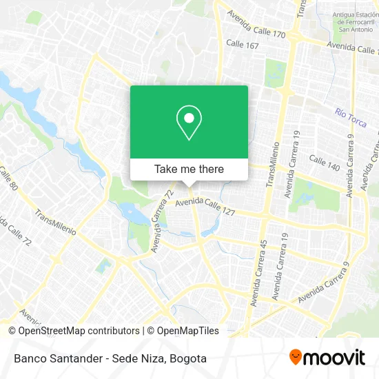 Banco Santander - Sede Niza map