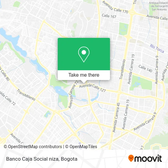 Banco Caja Social niza map