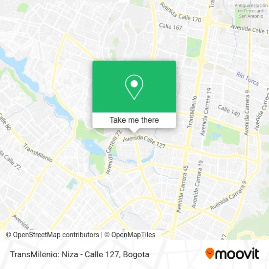 TransMilenio: Niza - Calle 127 map