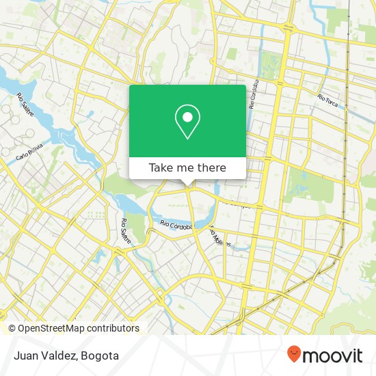 Juan Valdez map