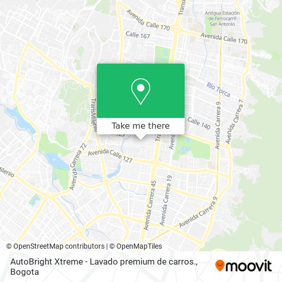 AutoBright Xtreme - Lavado premium de carros. map