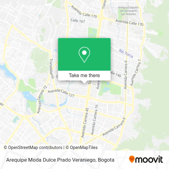 Arequipe Moda Dulce Prado Veraniego map