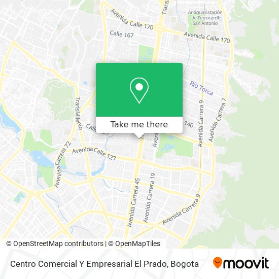 Centro Comercial Y Empresarial El Prado map