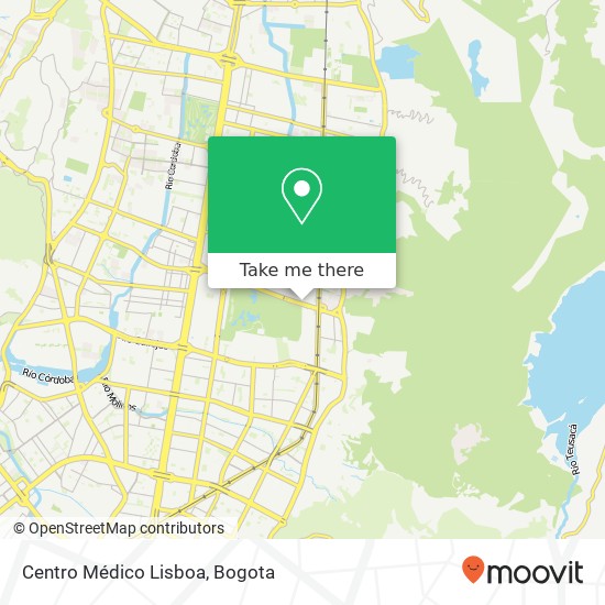 Centro Médico Lisboa map