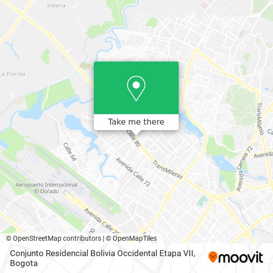 Conjunto Residencial Bolivia Occidental Etapa VII map