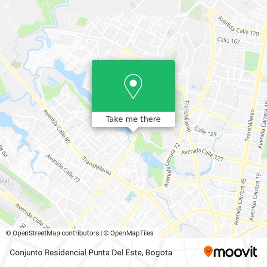 Mapa de Conjunto Residencial Punta Del Este