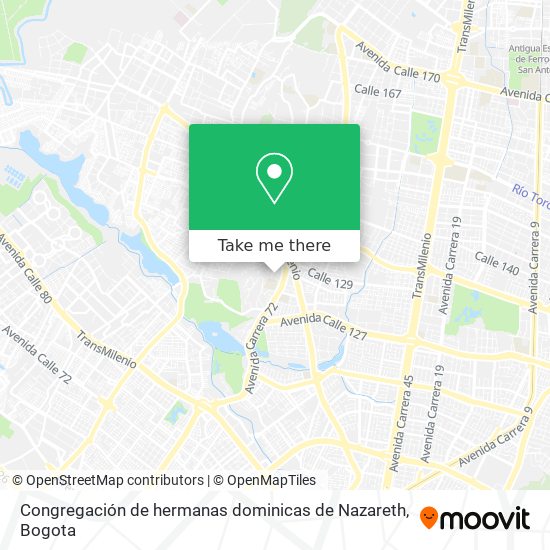 Congregación de hermanas dominicas de Nazareth map