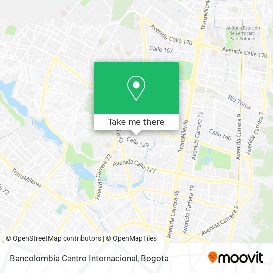 Bancolombia Centro Internacional map