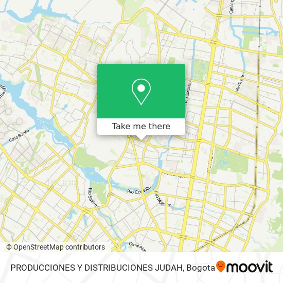 Mapa de PRODUCCIONES Y DISTRIBUCIONES JUDAH