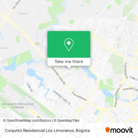 Conjunto Residencial Los Limoneros map
