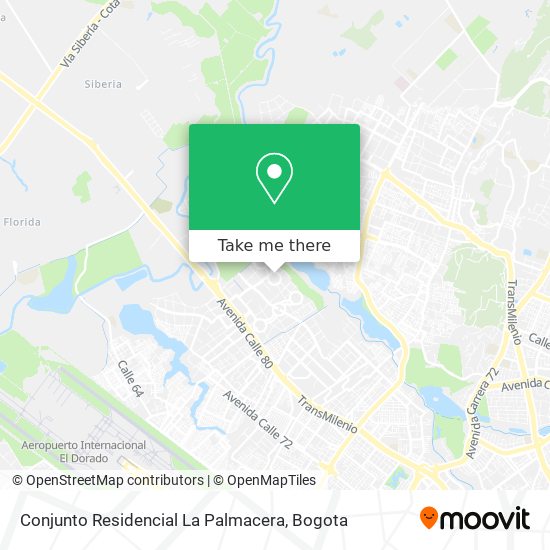 Mapa de Conjunto Residencial La Palmacera