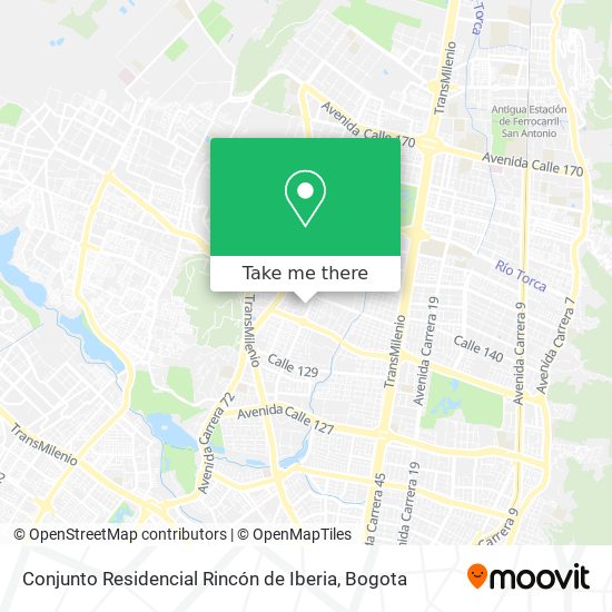 Mapa de Conjunto Residencial Rincón de Iberia