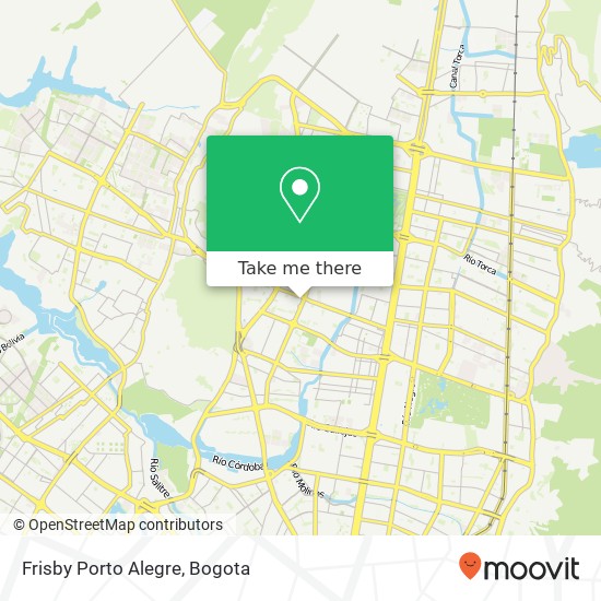 Frisby Porto Alegre map