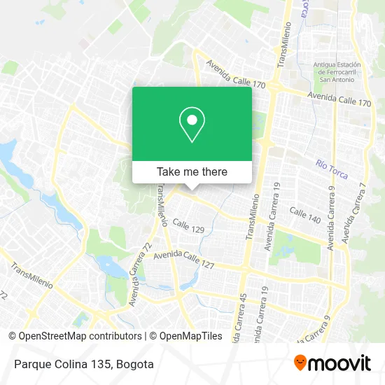 Parque Colina 135 map