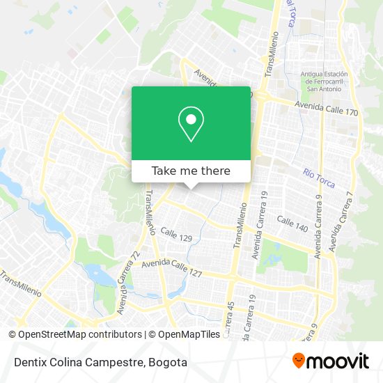 Mapa de Dentix Colina Campestre
