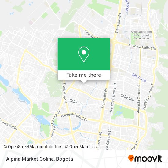 Alpina Market Colina map