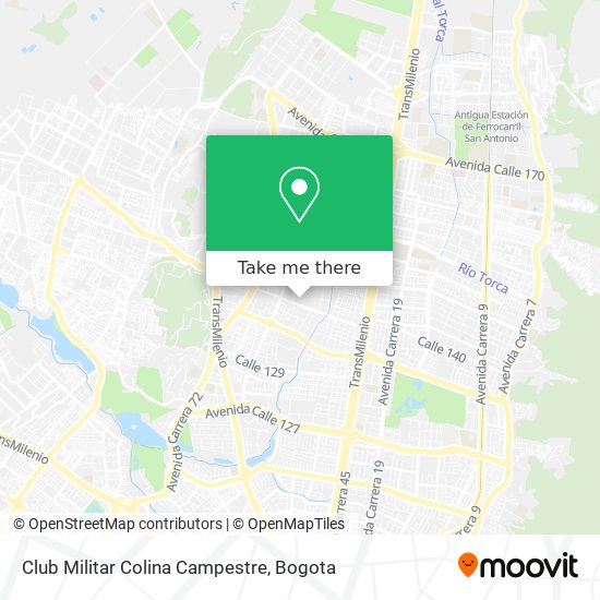 Club Militar Colina Campestre map