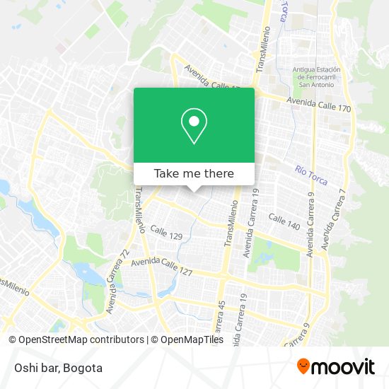 Mapa de Oshi bar