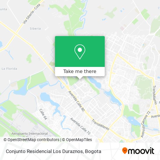 Conjunto Residencial Los Duraznos map