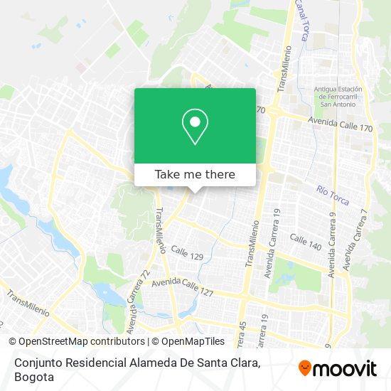 Conjunto Residencial Alameda De Santa Clara map