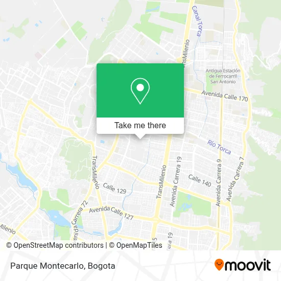 Parque Montecarlo map