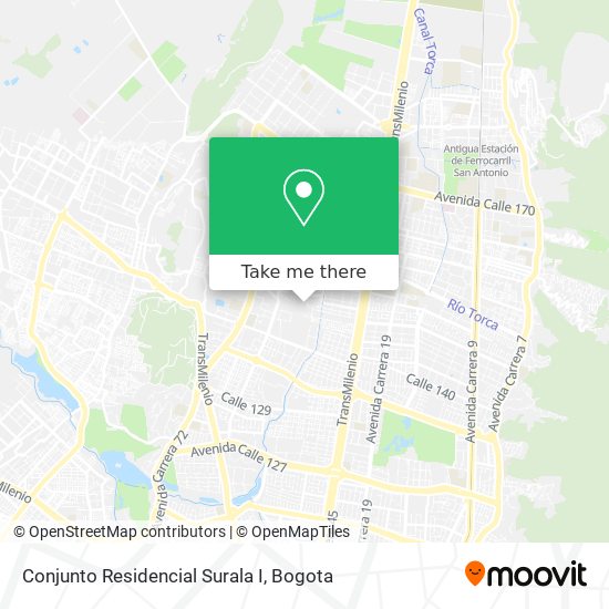 Mapa de Conjunto Residencial Surala I