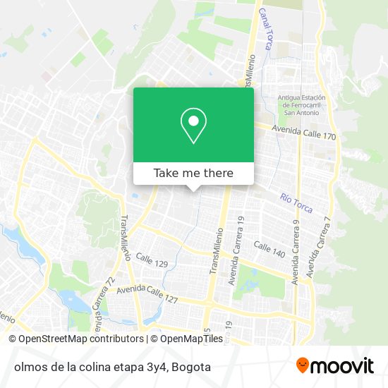 Mapa de olmos de la colina etapa 3y4