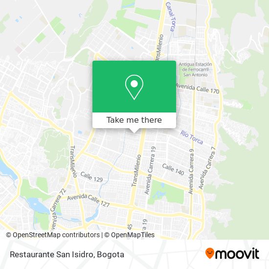 Mapa de Restaurante San Isidro