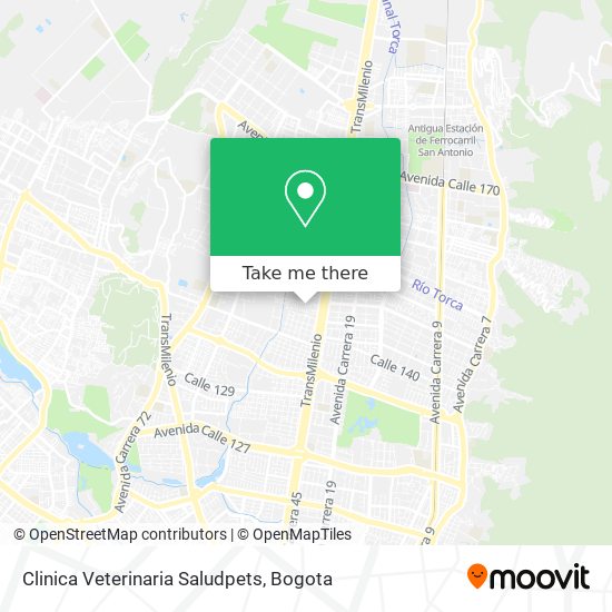 Clinica Veterinaria Saludpets map