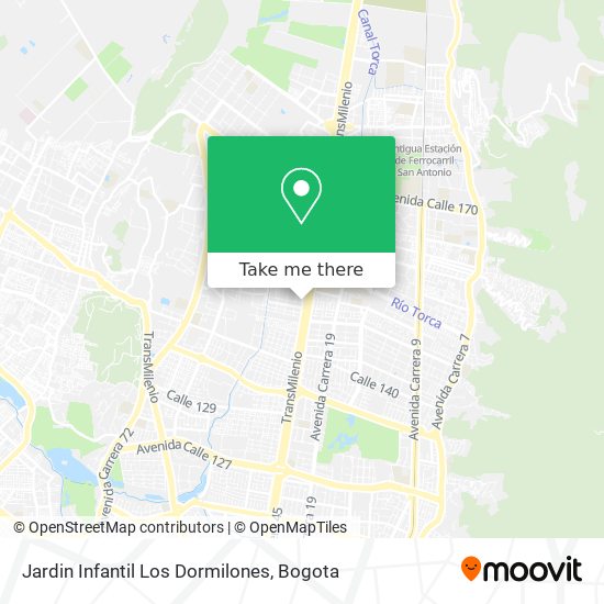 Mapa de Jardin Infantil Los Dormilones
