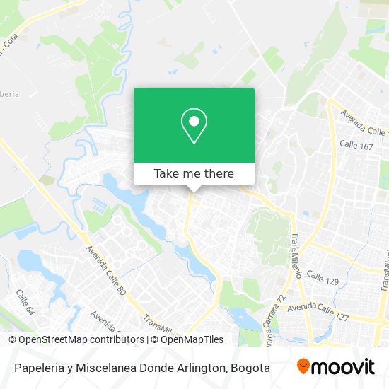 Mapa de Papeleria y Miscelanea Donde Arlington