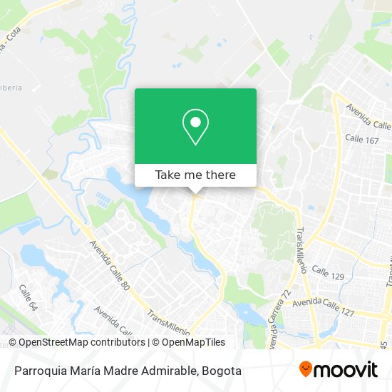 Parroquia María Madre Admirable map