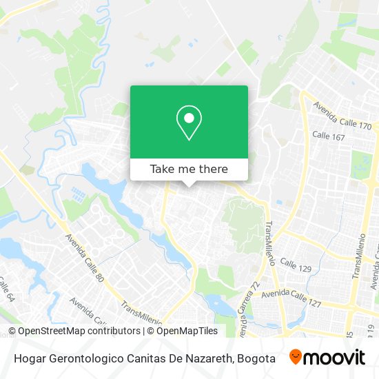 Hogar Gerontologico Canitas De Nazareth map