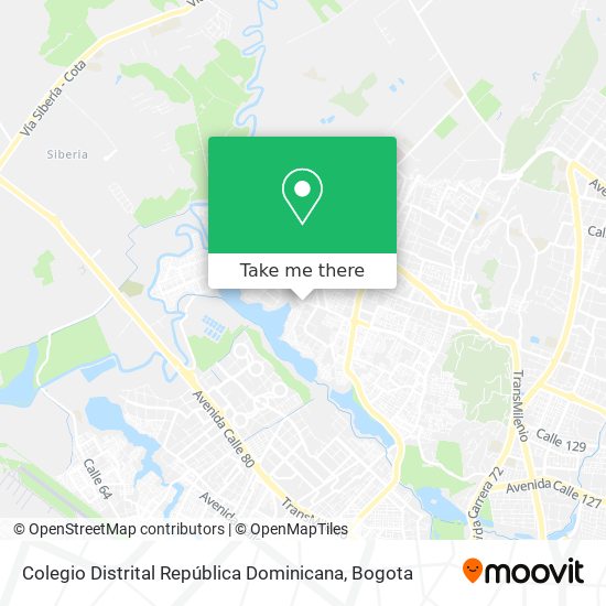 Mapa de Colegio Distrital República Dominicana