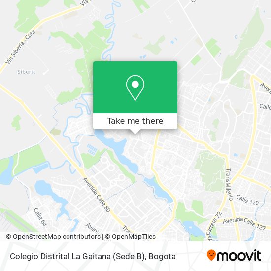 Mapa de Colegio Distrital La Gaitana (Sede B)