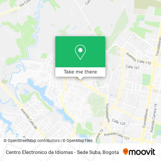 Centro Electronico de Idiomas - Sede Suba map