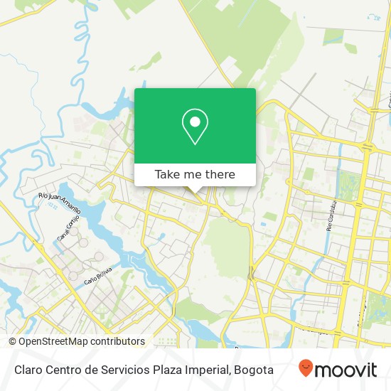Mapa de Claro Centro de Servicios Plaza Imperial