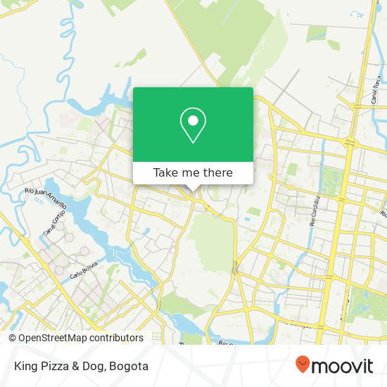 King Pizza & Dog map