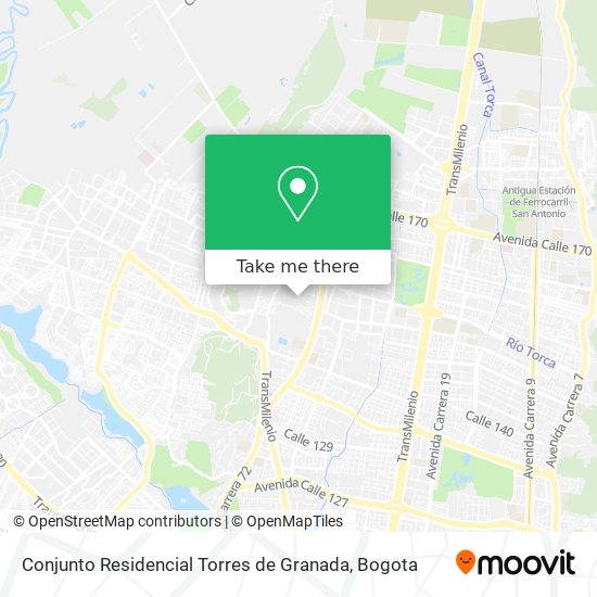 Conjunto Residencial Torres de Granada map