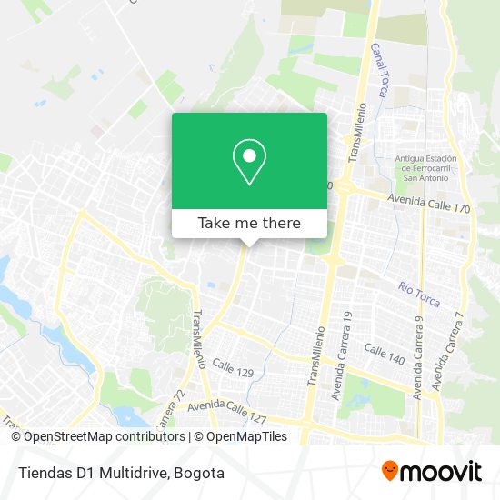 Tiendas D1 Multidrive map