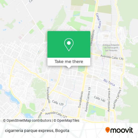 cigarreria parque express map