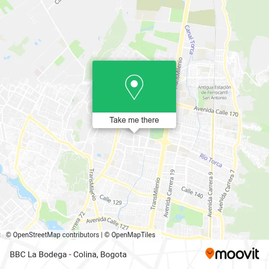 BBC La Bodega - Colina map