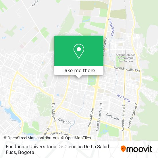 Fundación Universitaria De Ciencias De La Salud Fucs map