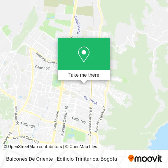 Balcones De Oriente - Edificio Trinitarios map