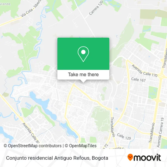 Mapa de Conjunto residencial Antiguo Refous